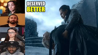 Fans React to Jon Snow kills Daenerys Scene  Daenerys Targaryen Death  Game of Thrones Finale 8x6 [upl. by Kcirrag]