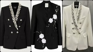 very stylish amp Exclusive quality women blazer design ideas for party wear 2024 💗💗💗💗💗 [upl. by Pascale10]