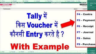 tally erp 9 all voucher entry in hindi  tally basic entry  Sales Contra Payment Receipt Vouchers [upl. by Efi]