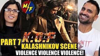 KGF CHAPTER 2 KALASHNIKOV SCENE REACTION  KGF 2  Part 7  VIOLENCE Dialogue  ROCKY VS ADHEERA [upl. by Leruj]