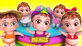 Five Little Babies  Kindergarten Nursery Rhymes For Kids [upl. by Easlehc]