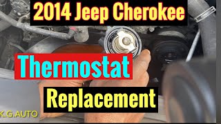 2014 Grand Jeep Cherokee Thermostat Replacement [upl. by Giacomo992]