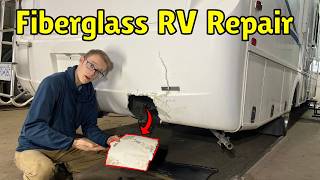 FIBERGLASS RV Damage Repair the Proper Way [upl. by Nnylyoj]