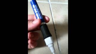 Painting Grout Part 2 Easier Miracle Grout Pen [upl. by Ennazus835]