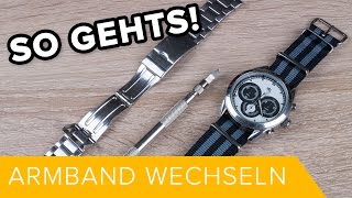 So Gehts Ein Uhrenarmband wechseln  DEUTSCH  TUTORIAL2  HD [upl. by Isolda]