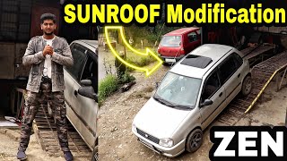 Installing Webasto Sunroof in Modified Maruti Zen  Sunroof leakage Problem  Engineer Singh [upl. by Aiveneg]