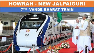 Indias fastest train Vande Bharat  Howrah New Jalpaiguri Vande Bharat Express  Papa Construction [upl. by Akemrehs]