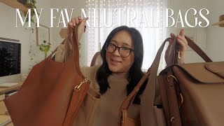 My Favorite Neutral  Fall Bags 👜🍂 For Work  Everyday [upl. by Ellehcear]