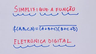 Exercicio 5e Simplificação de função booleana [upl. by Alad143]