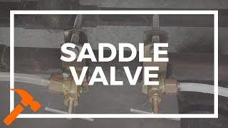 Installing a Saddle Valve on CPVC whoops [upl. by Akimahc472]