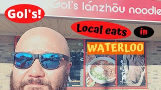 Local Eats in Kitchener Waterloo Gols Lanzhou Noodles [upl. by Shira254]