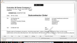 Subcontractor Purchase Orders  Evolution Mx from Integrity Software [upl. by Corley458]