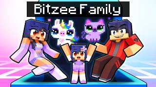 Having a BITZEE FAMILY in Minecraft [upl. by Sheff348]