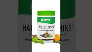 OZIVA Hair Growth Vitamin With DHT Blocker Omega 3 Iron amp Biotin Ozivas Hair Vitamins For Fast [upl. by Assiroc]