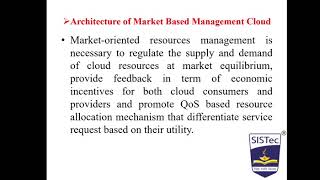 Market based Management of Cloud l Vishal Chourasia l SISTec Gandhi Nagar [upl. by Skipper620]