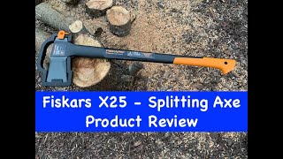 Fiskars X25 Splitting Axe  28 Inches  Product Review [upl. by Ettenoj]