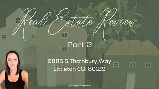 Real Estate Review Part 2 9885 S Thornbury Way [upl. by Opal]