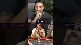 Poker Player touches his nose after going all in [upl. by Nuahsel378]