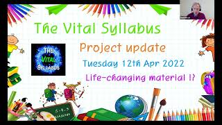 Vital Syllabus Project Update 2  Opening Remarks [upl. by Adyaj]