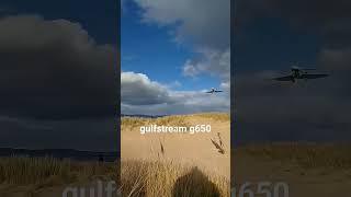 Gulfstream g650 landing landing [upl. by Eimmac]