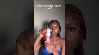 Braided Wig Install You NEED To See Invisible Knots BOHO Braided Wig [upl. by Asir]