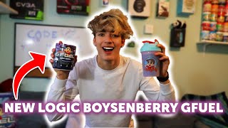 Is Logics NEW GFuel Flavor Bobby Boysenberry Good  Taste Test amp Review [upl. by Lalitta]