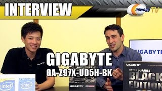 GIGABYTE GAZ97XUD5HBK Interview  Newegg TV [upl. by Durer]