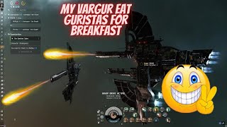 Eve Online  level 4 mission Vengeance Guristas on Vargur [upl. by Nellad]