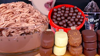 ASMR MALTESERS CHOCOLATE MILK MAGNUM ICE CREAM NUTELLA MampMS DESSERT MUKBANG 몰티져스 먹방 咀嚼音EATING SOUNDS [upl. by Gusti]