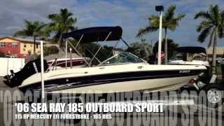 2006 Sea Ray 185 Outboard Sport [upl. by Yelah]