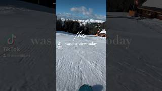 This was my view today Skiing MeiringenHasliberg Switzerland [upl. by Janina]