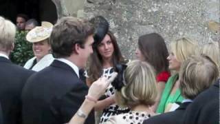 Kate Middleton and Pippa Middleton attend a friends wedding [upl. by Ethbinium]