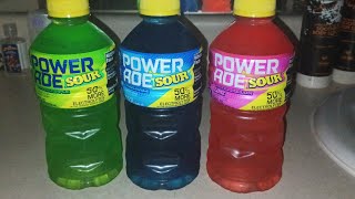 trying green apple sour Powerade for the first time is it good [upl. by Afatsum]