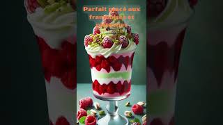 🍨 Délice glacé framboises et pistaches  une douceur irrésistible  😍 parfaitglacé [upl. by Wadsworth]