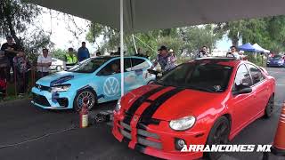 Polo GTI vs Neon SRT4  Arrancones Mixquiahuala Hidalgo [upl. by Scarrow]