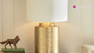 Transform Your Space with the Keegan Brass Table Lamp [upl. by Brawner]