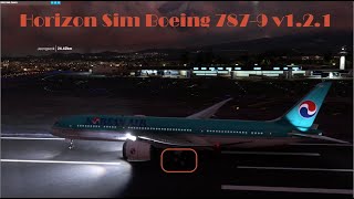 MSFS Horizon Sim B7879 v121 with enhanced cockpit textures [upl. by Leese547]