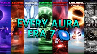 Sols RNG 🎲┃EVERY New Aura 🍀  ERA 7 [upl. by Tnias]