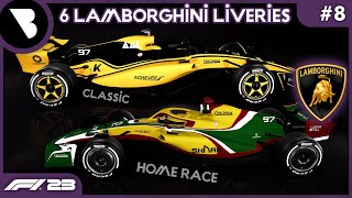 F1 23  LAMBORGHINI LIVERY IDEAS  8 [upl. by Slocum]