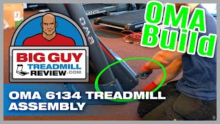 OMA 6134 Treadmill Assembly  BigGuyTreadmillReviewcom [upl. by Conlan]