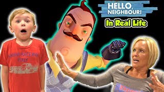 Hello Neighbor Game In Real Life Toy Scavenger Hunt  DavidsTV [upl. by Ocnarfnaig594]