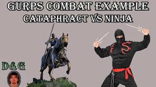 GURPS Combat Example Cataphract vs Ninja [upl. by Kovacev492]