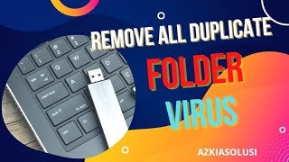 Cara Menghilangkan Virus Folder exe di Flashdisk  how to remove folder virus from usb [upl. by Arrat]