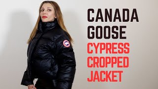 CANADA GOOSE CYPRESS CROPPED Puffer Jacket [upl. by Aicilehp220]