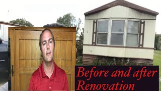 1985 mobile home renovation walkthrough before and after [upl. by Karil]