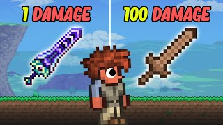 Terraria But All Weapons Deal Random Damage [upl. by Assiram]