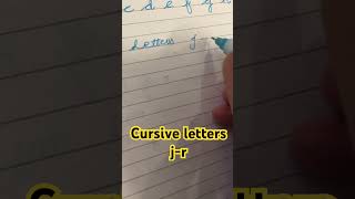 cursive letters jr practice dailyshorts practice [upl. by Berthe108]