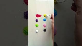 dots Rangoli festivalrangoli easyrangoli satisfying relaxingart rainbow homedecor craft [upl. by Awra]