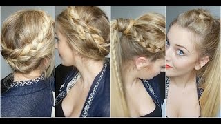 Coiffures avec Tresses cheveux longs milongs [upl. by Cirtap]