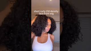 curly glueless lace wigs reviews worldnewhair shortcurlyhair curlhhair [upl. by Orna378]